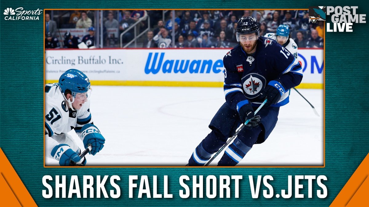 Sharks Fall Short In Rumble Vs Jets Lose 2 1 In Overtime Nbc Sports