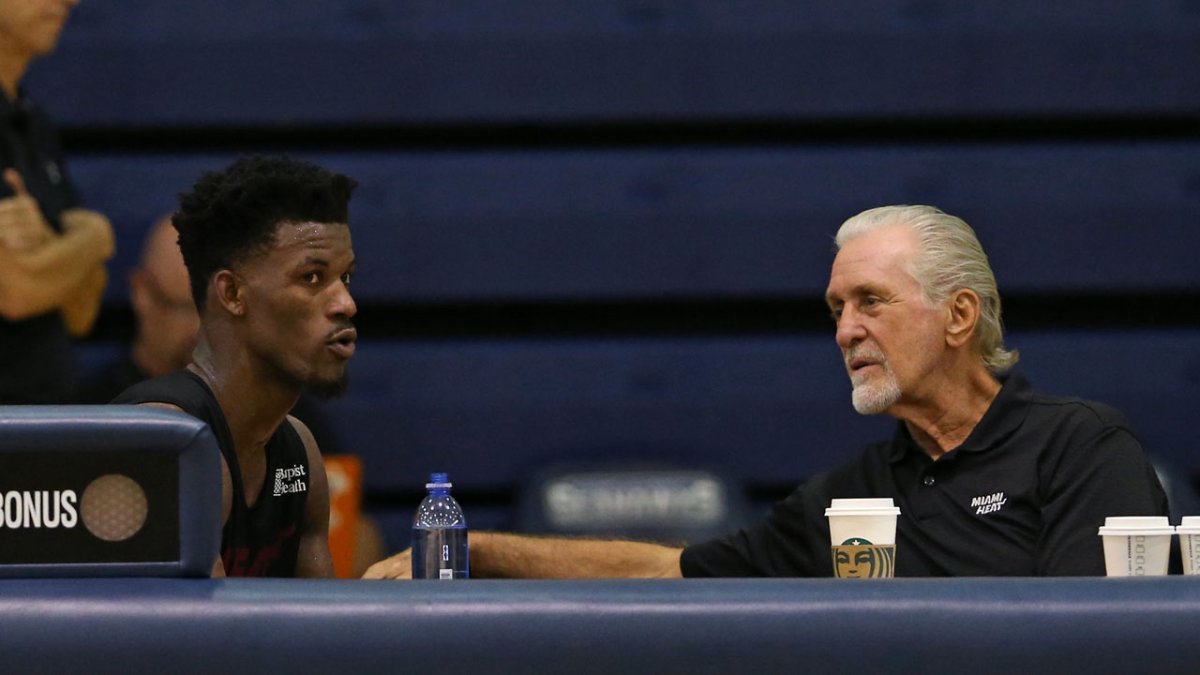 Report: Pat Riley cried during Butler meeting before Warriors trade