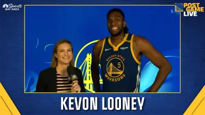 Looney shares praise for GP2, Post after Warriors' win over Blazers