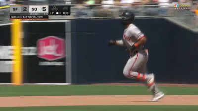 Ramos inches Giants closer with solo homer vs. Padres