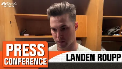 Giants' Roupp disappointed with few pitches in tough outing vs. Padres