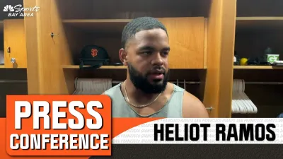 Ramos explains mindset on solo homer in Giants' loss to Padres