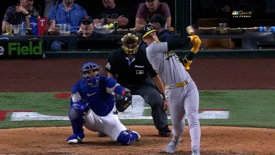 Rooker hits two-run homer to give Athletics lead vs. Rangers