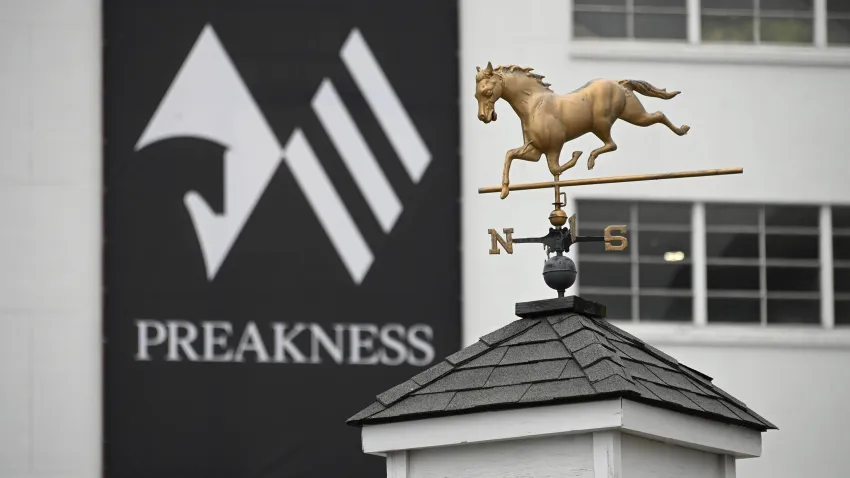 Preparations taking place at Pimlico Race Course