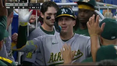 Bleday crushes solo homer to extend Athletics' lead vs. Marlins
