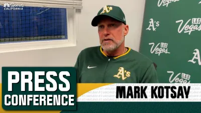 Hoglund's focus dazzles Kotsay in MLB debut with Athletics