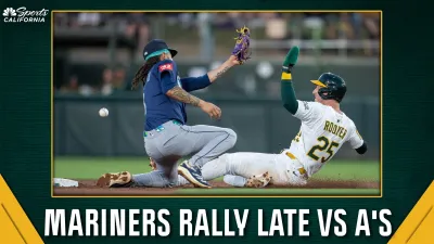 Athletics lose 5-3 in late rally by Seattle Mariners