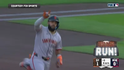 Ramos gives Giants early lead with solo home run vs. Twins