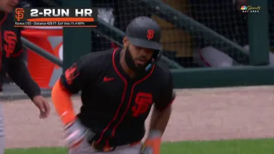 Ramos crushes two-run homer to extend Giants' lead vs. Tigers