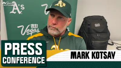 Kotsay reacts to Athletics' ‘tough' loss to Blue Jays