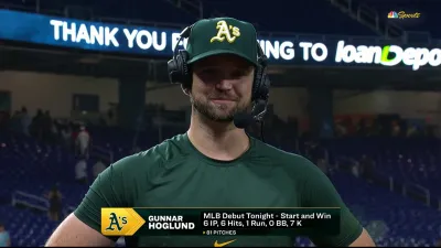 Hoglund reveals mindset during MLB debut after Athletics' win