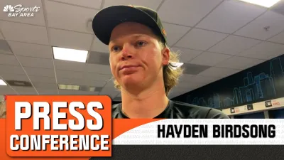Birdsong evaluates pitching performance in Giants-Marlins outing