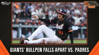 Giants can't solve Padres' pitching as late collapse leads to loss