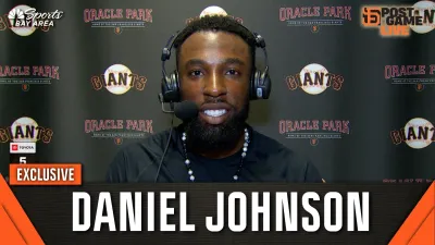 Johnson discusses big Giants' debut, comeback win vs. Padres