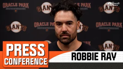 Ray evaluates pitching performance in Giants' big win over Padres