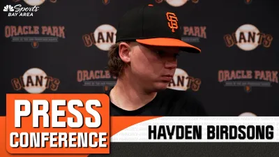 Birdsong reacts to fan interference play in 4th inning after Giants' win