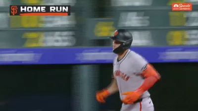 Schmitt hits first homer of season to cut Giants' deficit vs. Rockies
