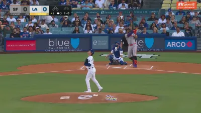 Adames gives Giants early advantage vs. Dodgers with solo homer in first