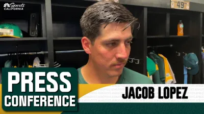 Lopez breaks down shutout pitching performance in A's win vs. Royals