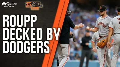 Roupp struggled early in Giants' blowout loss to Dodgers