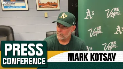 Kotsay details Wynns' mentor role after big homer in Athletics' win