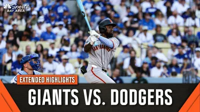 Giants vs Dodgers highlights: Johnson hits first homer with team in loss