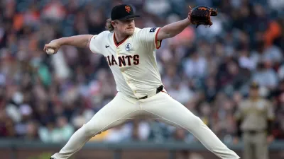 Jun 2, 2025; San Francisco, California, USA; San Francisco Giants starting pitcher Logan Webb (62) delivers a pitch against the San Diego Padres during the second inning at Oracle Park. Mandatory Credit: D. Ross Cameron-Imagn Images