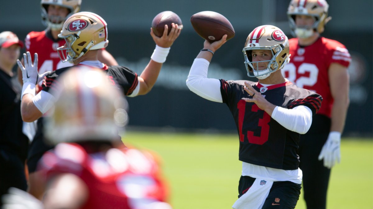 Brock Purdy, Demarcus Robinson in sync at 49ers training camp – NBC ...