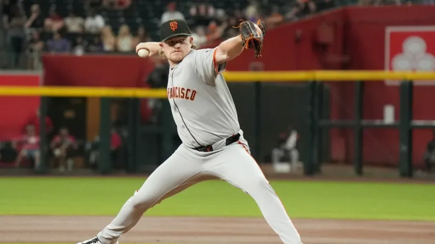 PHOENIX, AZ – JUNE 30: Logan Webb #62 of the San Francisco Giants pitches during the game between the San Francisco Giants and the Arizona Diamondbacks at Chase Field on Monday, June 30, 2025 in Phoenix, Arizona. (Photo by Zach Gardner/MLB Photos via Getty Images)