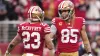 Christian McCaffrey, George Kittle helping 49ers compensate for WR camp injuries