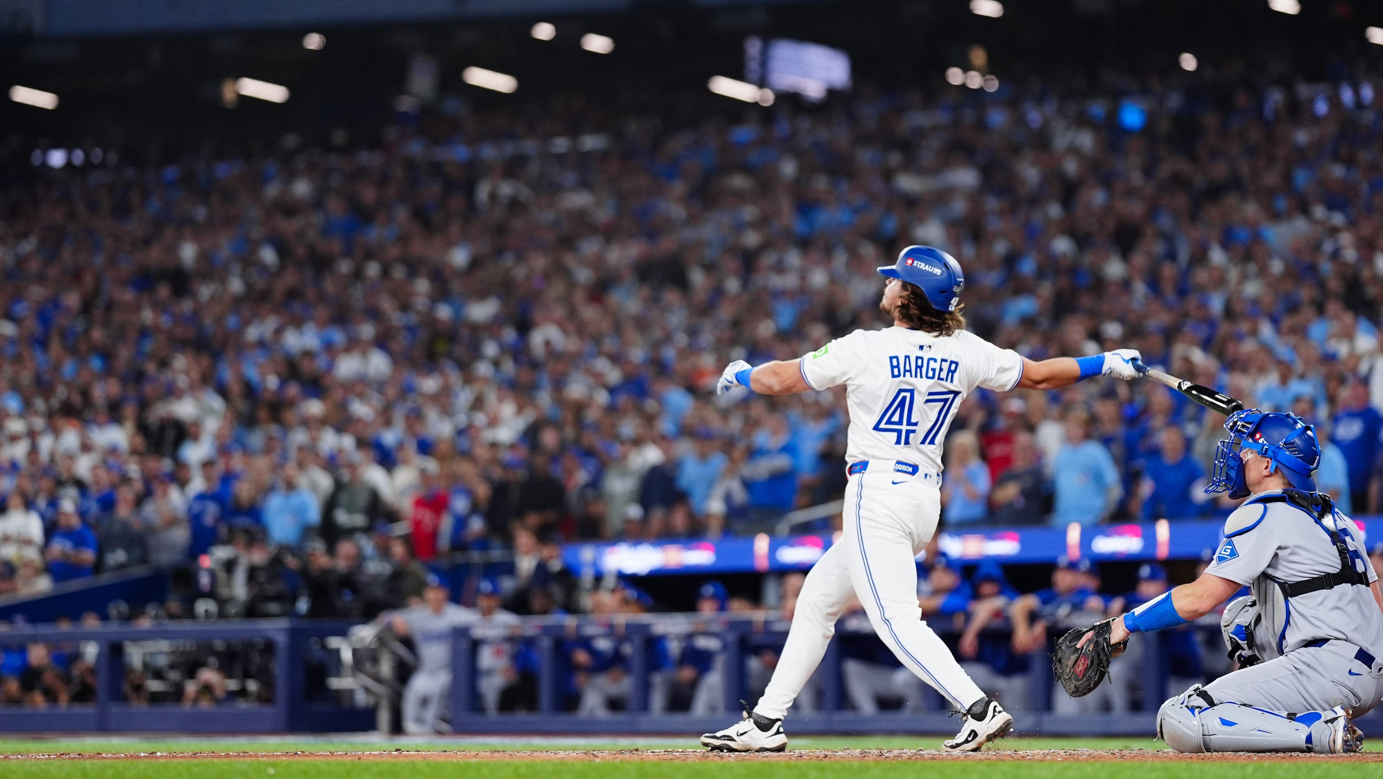 Blue Jays Win World Series Game 1 With Historic Swing Big Inning NBC GettyImages 2242793478 