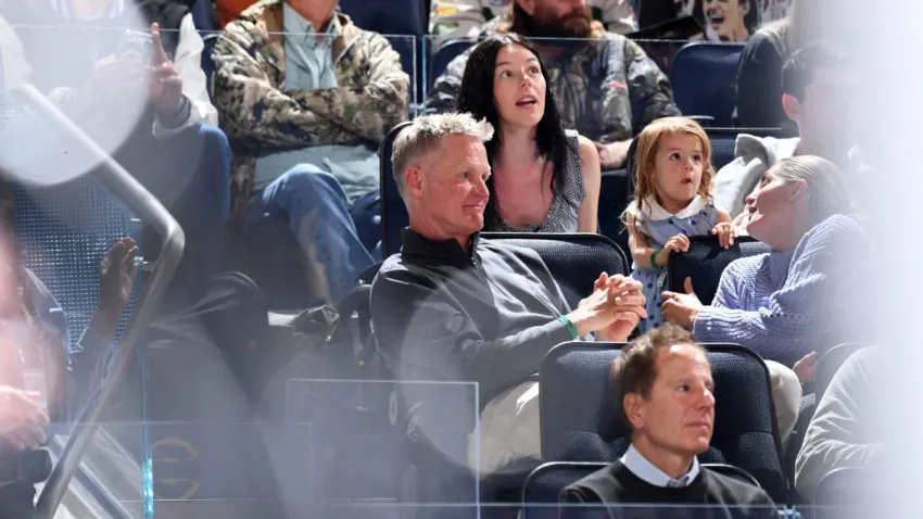 SAN FRANCISCO, CA – JUNE 19: Steve Kerr attends the game between the Indiana Fever and the Golden State Valkyries on June 19, 2025 at Chase Center in San Francisco, California. NOTE TO USER: User expressly acknowledges and agrees that, by downloading and or using this photograph, user is consenting to the terms and conditions of Getty Images License Agreement. Mandatory Copyright Notice: Copyright 2025 NBAE (Photo by Noah Graham/NBAE via Getty Images)