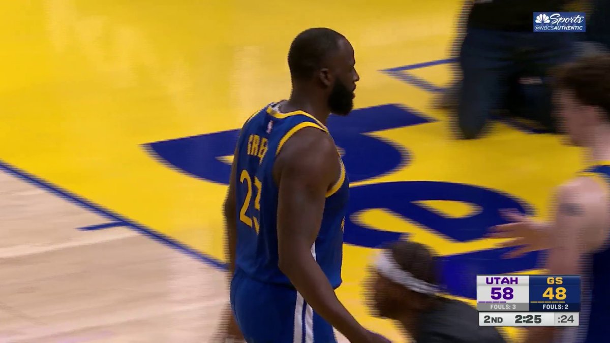Draymond Green ejected after double techs in Warriors vs. Jazz – NBC ...