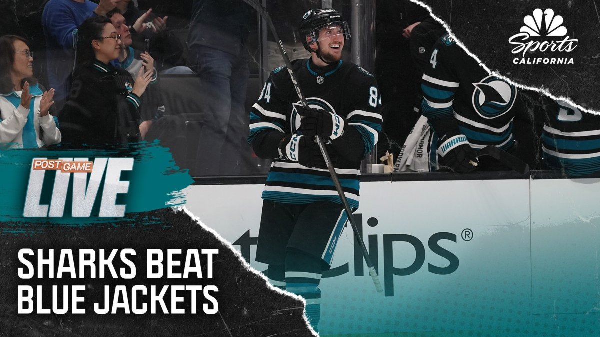 Image for Macklin Celebrini, Sharks blow past Blue Jackets for fourth win in five games