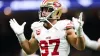 49ers star DE Nick Bosa eyeing Week 6 return vs. Commanders after calf injury