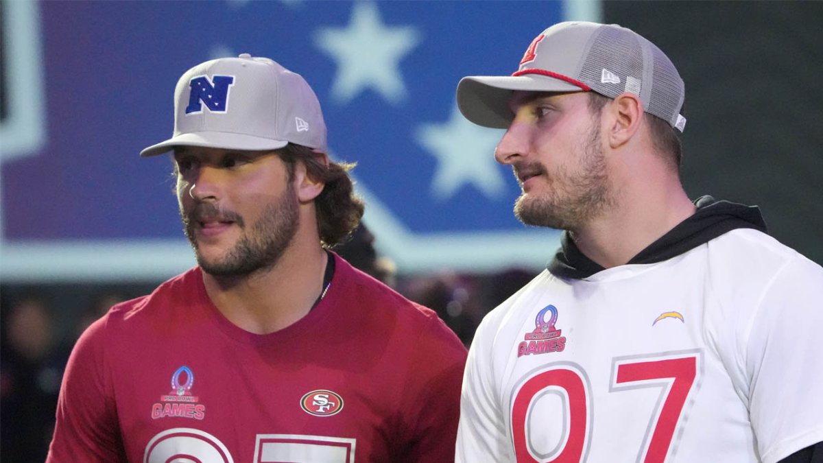 Nick Bosa and Joey Bosa on the field