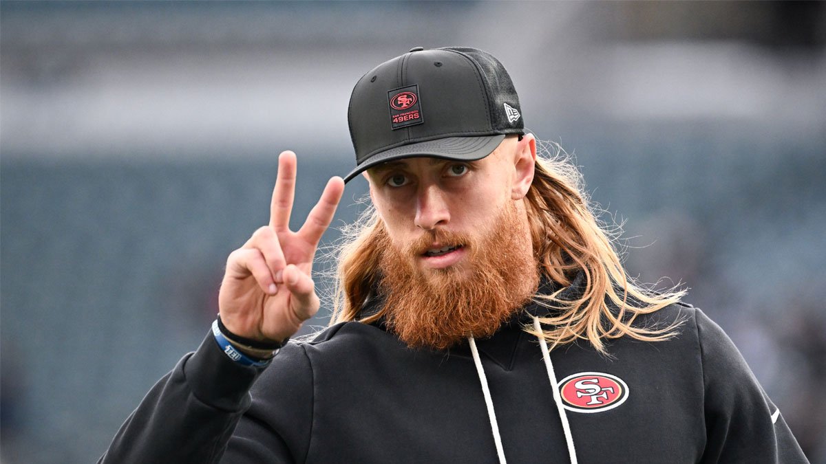 Watch 49ers star tight end George Kittle perfectly troll media about his Week 1 status vs. Rams
