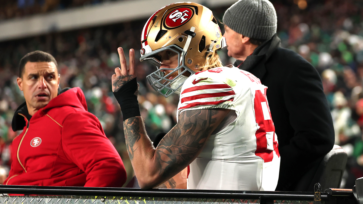 49ers' George Kittle pushing for ‘realistic' Week 1 return from Achilles injury