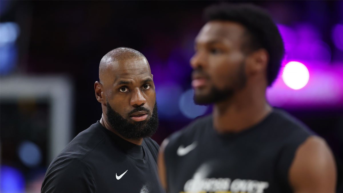 LeBron James Eyes Warriors: Bronny’s Surprised Reaction