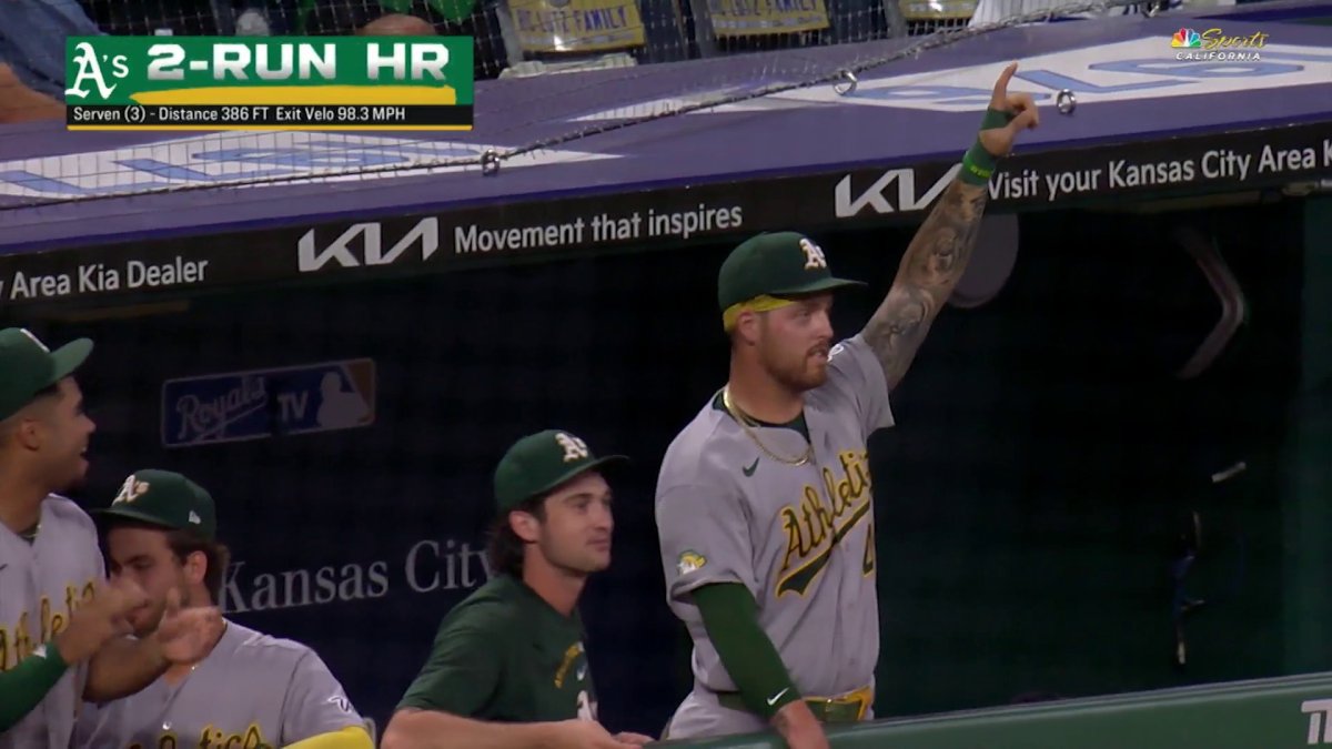 Tommy White, Brian Serven each homer in fifth inning to bring Athletics closer vs. Royals