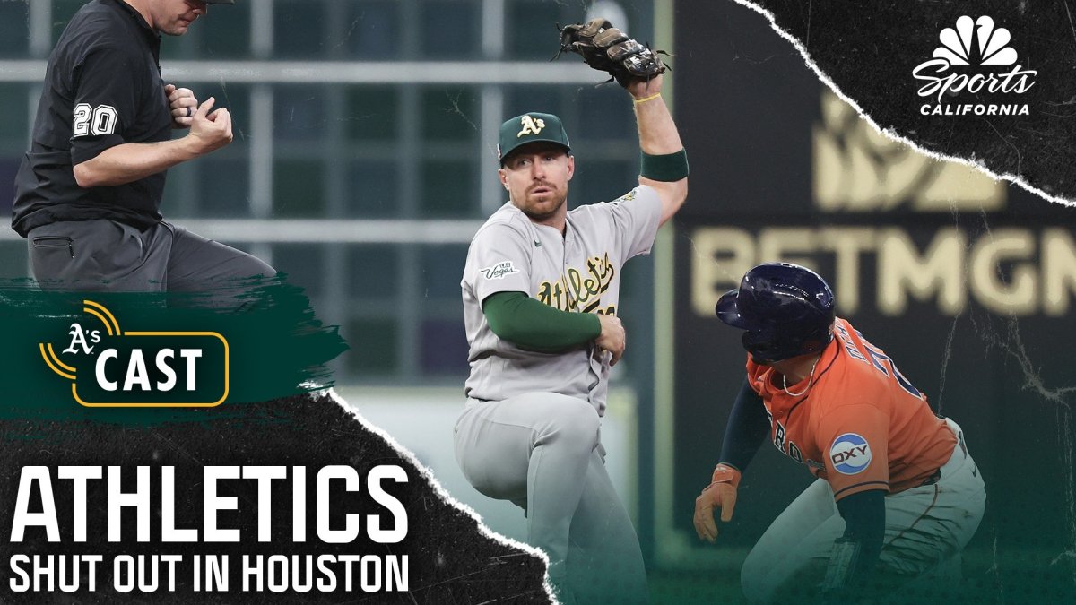 Athletics' offensive struggles prove too much for pitching to overcome in shutout loss to Astros