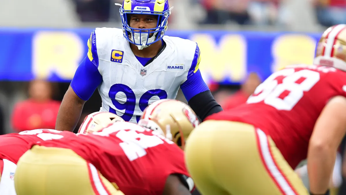 49ers reportedly could avoid Aaron Donald's NFL return in Week 1 international game vs. Rams