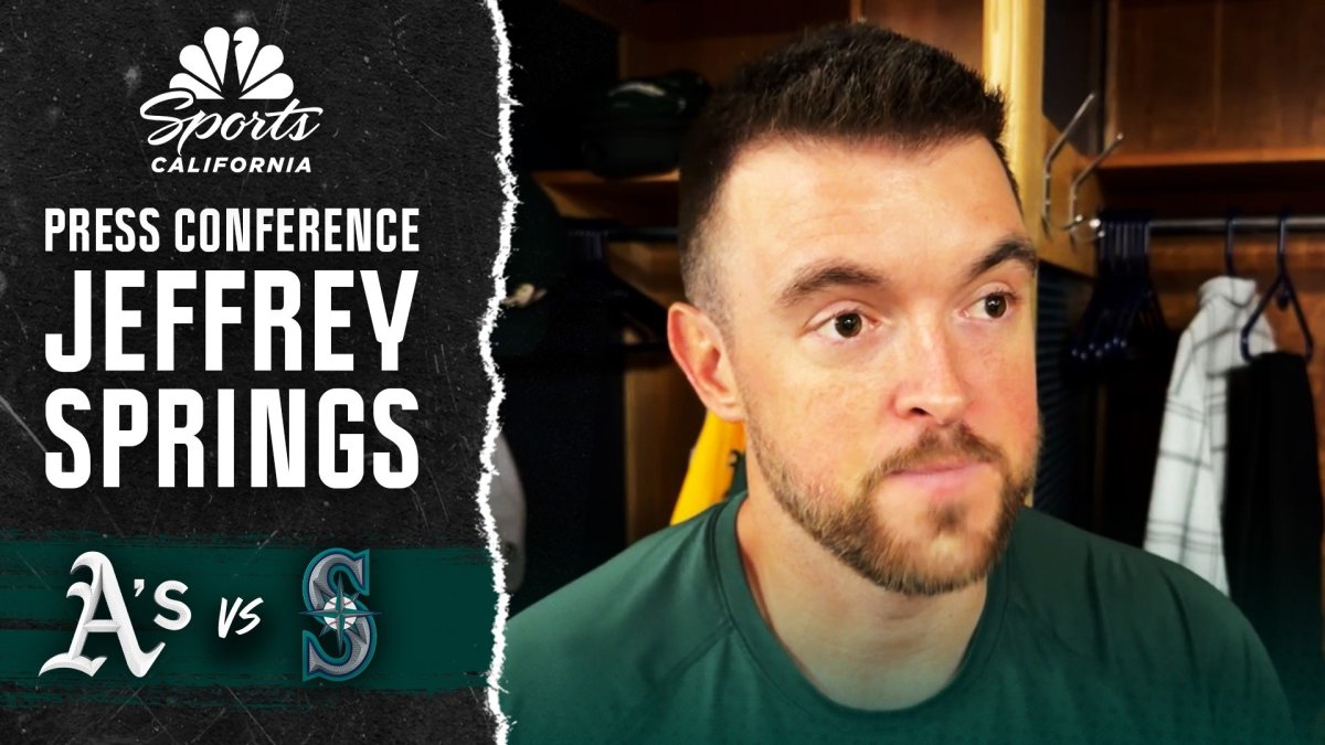 Starter Jeffrey Springs relieved to make positive contribution in Athletics' win over Mariners