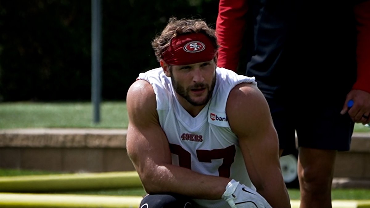 49ers star Nick Bosa shares encouraging update about Week 1 status vs. Rams - NBC Sports Bay Area & California image