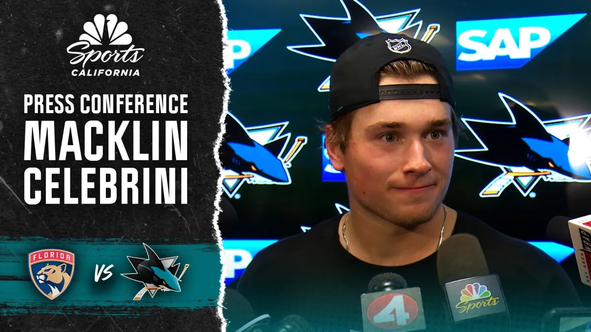 Macklin Celebrini praises Sharks fans for ‘loud' support in Opening Night win
