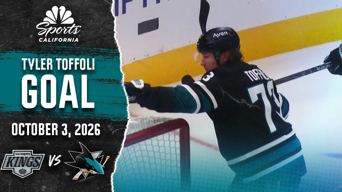 Sharks rookie Ivar Stenberg records first NHL point with assist to Tyler Toffoli