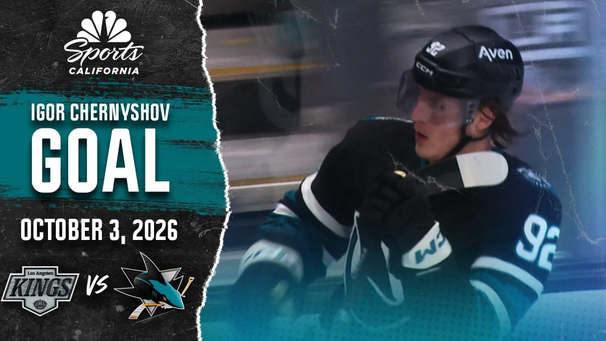 Igor Chernyshov pads Sharks' lead with slick goal in third period vs. Kings
