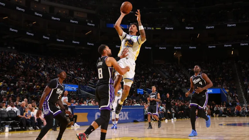 SAN FRANCISCO, CA – OCTOBER 10: Yaxel Lendeborg #1 of the Golden State Warriors drives to the basket during the game against the Sacramento Kings during a 2026 NBA Preseason game on October 10, 2026 at Chase Center in San Francisco, California. NOTE TO USER: User expressly acknowledges and agrees that, by downloading and or using this photograph, user is consenting to the terms and conditions of Getty Images License Agreement. Mandatory Copyright Notice: Copyright 2026 NBAE (Photo by Mike Rasay/NBAE via Getty Images)