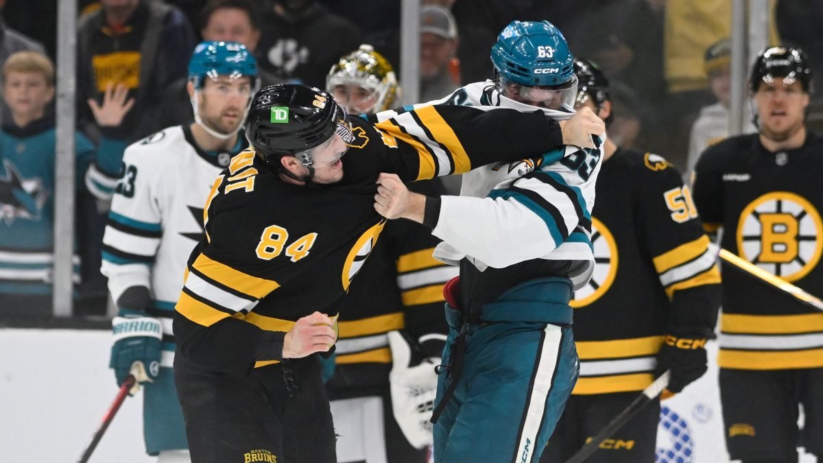 Sharks let chance to win 'slip away' vs. Bruins as they end road trip with another blown lead