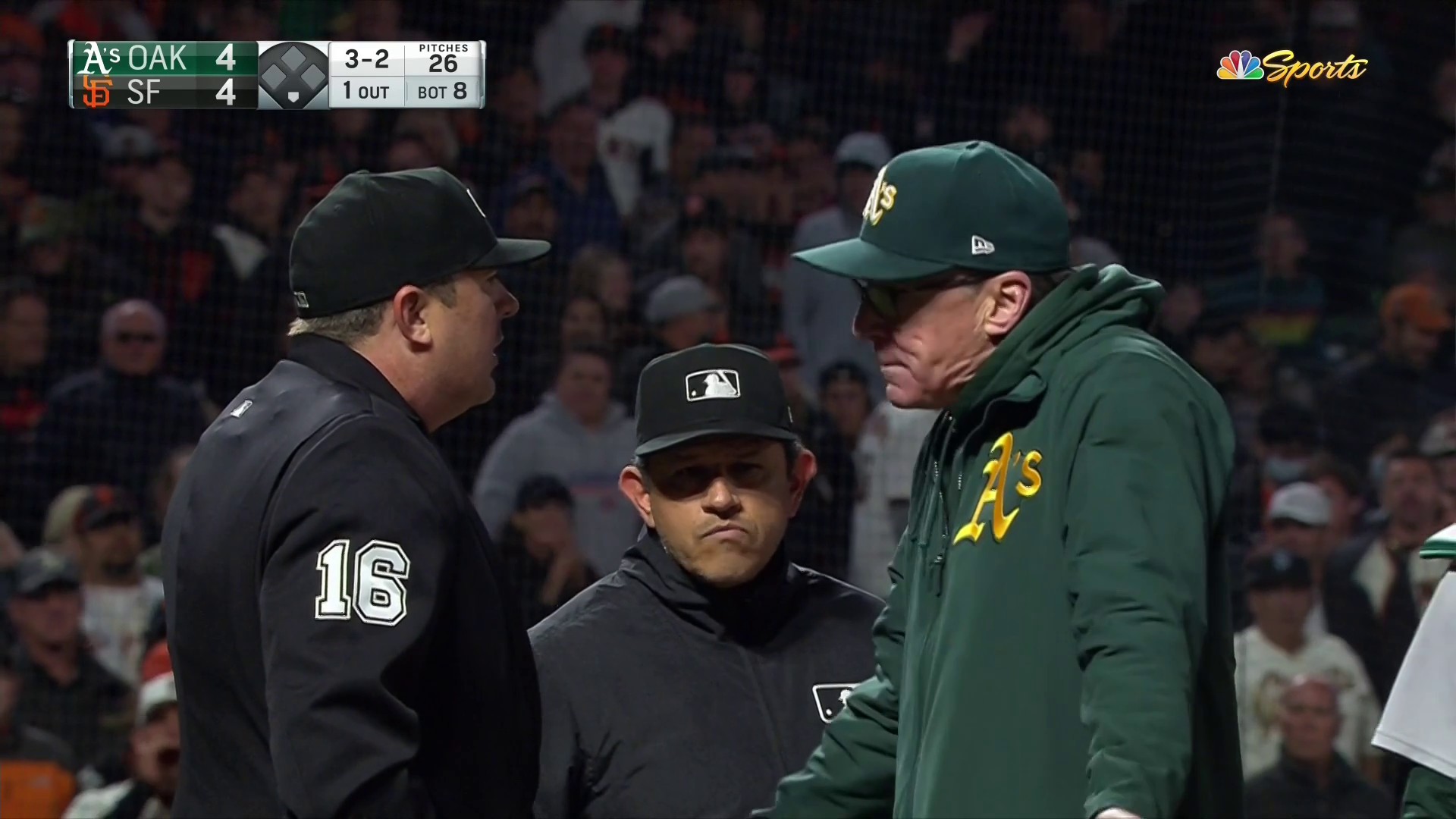 Highlight] Bruce Bochy is tossed from the game after the call on
